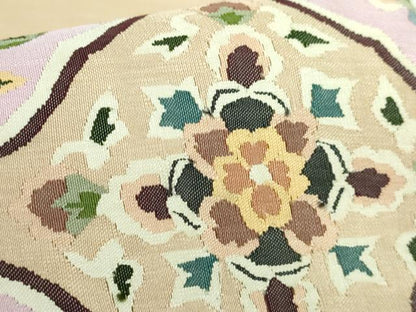 平和屋本店●極上　明綴れ　袋帯　花菱文　金糸　逸品　DZAB0976kh5