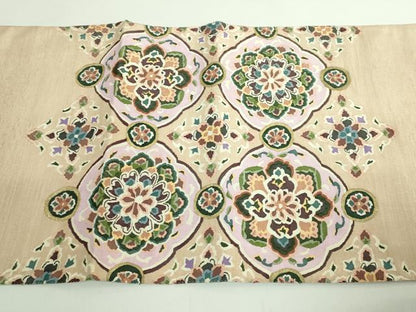 平和屋本店●極上　明綴れ　袋帯　花菱文　金糸　逸品　DZAB0976kh5