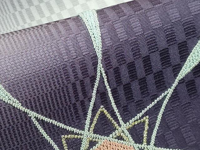 平和屋着物●極上 中国三大刺繍 相良刺繍 総刺繍 京洛彩繍 中村京山 九寸名古屋帯 雪華 金糸 逸品 DZAB0994kh5