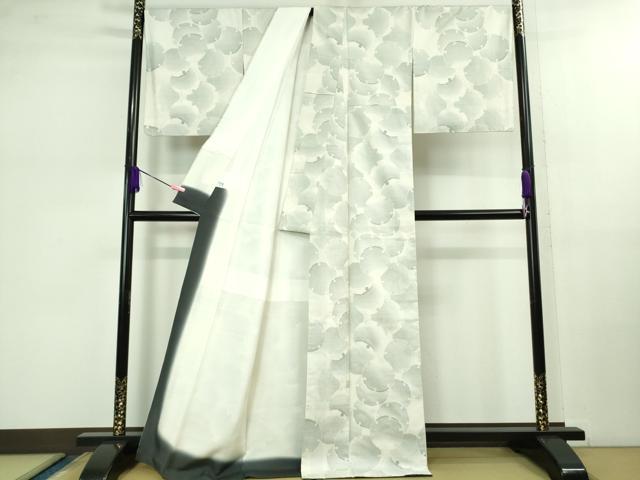 平和屋本店■極上　本場大島紬　恵大島織物謹製　7マルキ　雪輪重ね　反端付き　逸品　DZAB1019kh5