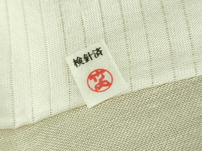 平和屋着物＊極上 夏物 民芸手織 生つむぎ 訪問着 手描き 風景文 象牙色地 証紙付き 逸品 DZAB1027kh5