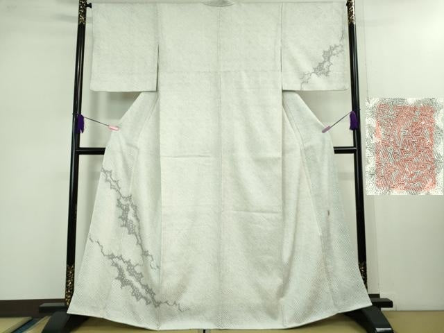 平和屋本店■極上　名門　藤娘きぬたや・総絞り　訪問着　霞文　落款有り　逸品　未使用　DZAB1037kh5