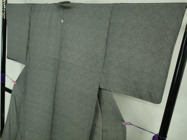 平和屋着物▽極上 江戸小紋 単衣 鮫小紋柄 黒×白 逸品 DZAB1043kh5