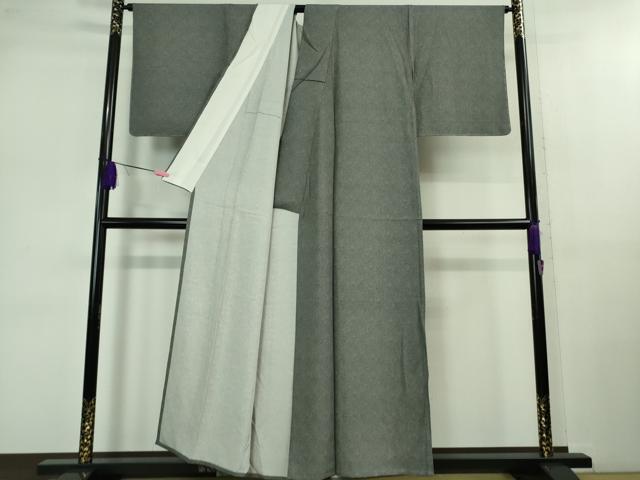 平和屋着物▽極上 江戸小紋 単衣 鮫小紋柄 黒×白 逸品 DZAB1043kh5
