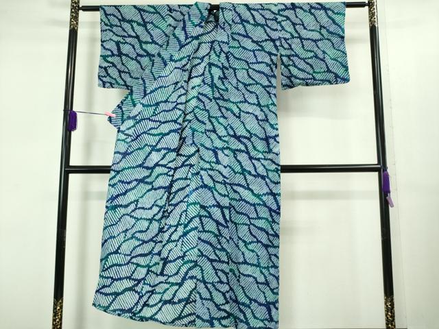 平和屋着物∴極上 夏物 浴衣 有松鳴海絞り 綿 逸品 DZAB1063kh5
