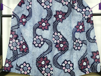 平和屋着物∴極上 夏物 浴衣 有松鳴海絞り 流水花文 綿 逸品 DZAB1065kh5