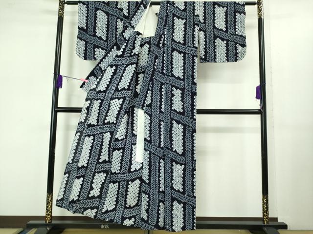 平和屋着物∴極上 夏物 浴衣 有松鳴海絞り 網目文 綿 逸品 未使用 DZAB1067kh5