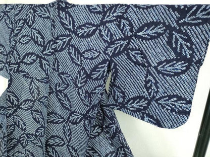 平和屋着物∴極上 夏物 浴衣 有松鳴海絞り 草葉文 綿 逸品 DZAB1070kh5