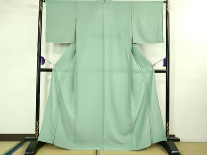 平和屋着物＊極上 夏物 色無地 絽 薄青色 反端付き 逸品 未使用 DZAB1077kh5