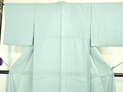 平和屋着物＊極上 夏物 色無地 絽 湊鼠色 逸品 DZAB1078kh5