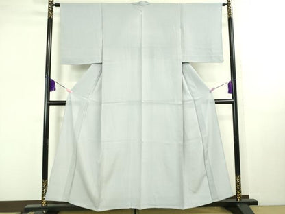 平和屋着物＊極上 夏物 色無地 絽 銀鼠色 逸品 DZAB1080kh5