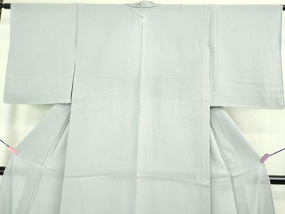 平和屋着物＊極上 夏物 色無地 絽 銀鼠色 逸品 DZAB1080kh5