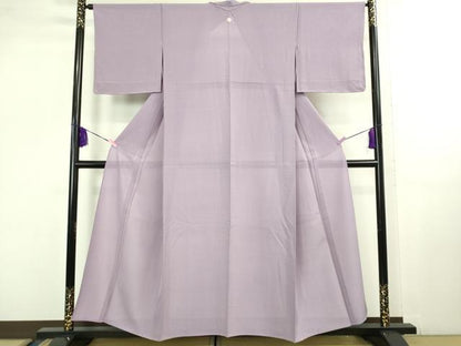 平和屋着物＊極上 夏物 色無地 変わり絽 葡萄鼠色 逸品 未使用 DZAB1082kh5