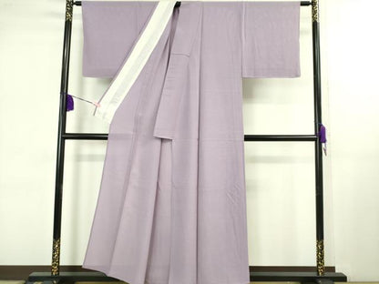 平和屋着物＊極上 夏物 色無地 変わり絽 葡萄鼠色 逸品 未使用 DZAB1082kh5