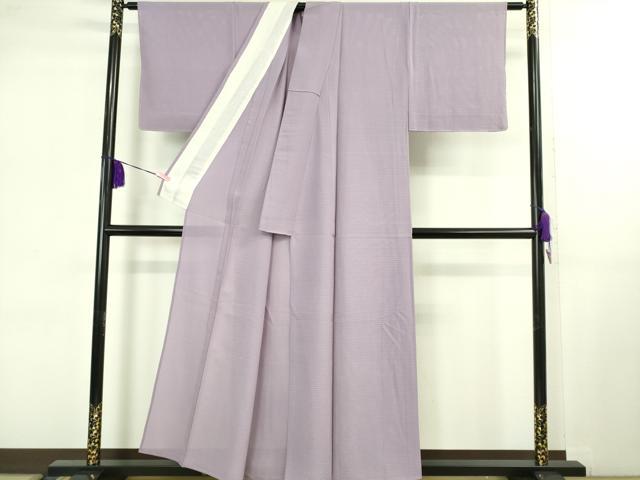 平和屋着物＊極上 夏物 色無地 変わり絽 葡萄鼠色 逸品 未使用 DZAB1082kh5