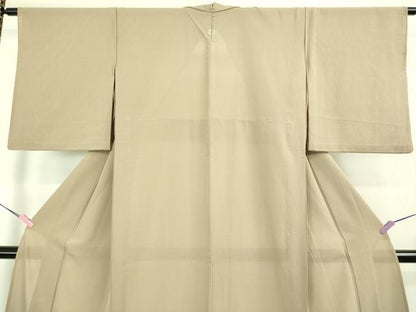 平和屋着物＊極上 夏物 色無地 絽 白茶色 逸品 DZAB1085kh5