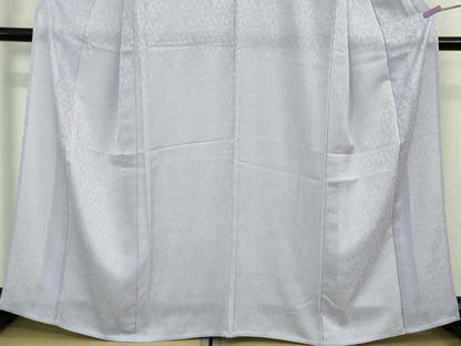 平和屋着物＊極上 夏物 色無地 花紋紗 白藤色 逸品 DZAB1115kh5