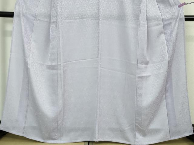 平和屋着物＊極上 夏物 色無地 花紋紗 白藤色 逸品 DZAB1115kh5