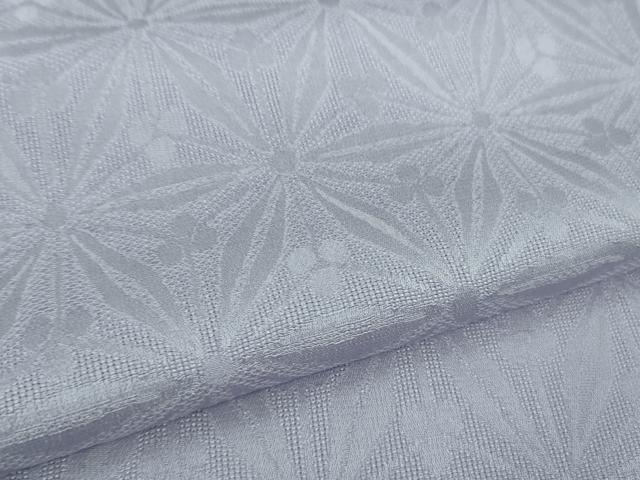平和屋着物＊極上 夏物 色無地 花紋紗 白藤色 逸品 DZAB1115kh5
