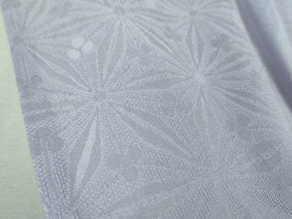 平和屋着物＊極上 夏物 色無地 花紋紗 白藤色 逸品 DZAB1115kh5