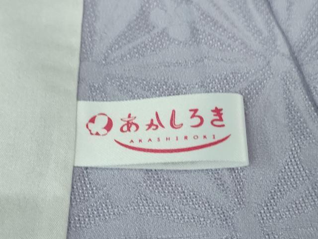 平和屋着物＊極上 夏物 色無地 花紋紗 白藤色 逸品 DZAB1115kh5