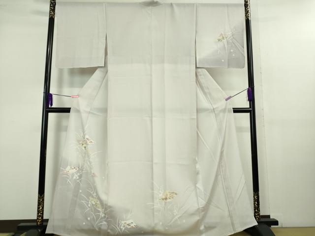 平和屋着物＊極上 夏物 訪問着 友禅 絽 色紙花文 薄桜色地 暈し染め 逸品 DZAB1132kh5