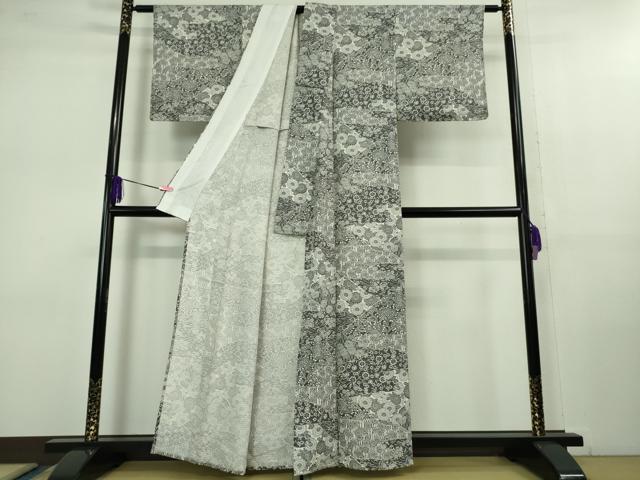 平和屋着物＊極上 夏物 江戸小紋 変わり絽 型染 切嵌菊文 逸品 未使用 DZAB1133kh5
