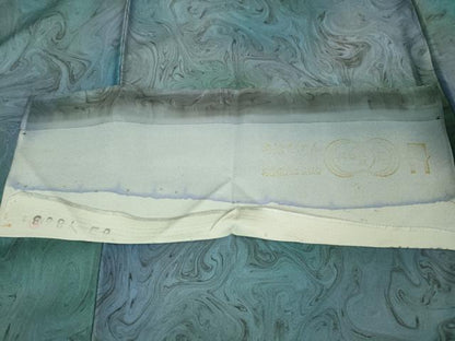 平和屋着物●極上 小紋 墨流し文様 暈し染め ますいわ屋扱い 反端付き 逸品 未使用 DZAB1136kh5