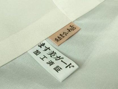 平和屋着物●極上 小紋 墨流し文様 暈し染め ますいわ屋扱い 反端付き 逸品 未使用 DZAB1136kh5