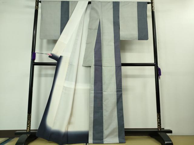 平和屋本店■極上　本場大島紬　白大島紬　桑原織物 二代目　桑原啓之介　9マルキ　総絣　証紙付き　逸品　DZAB1165kh5
