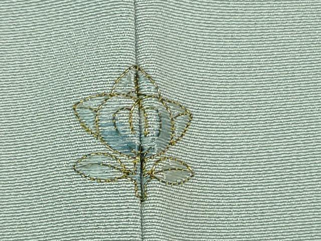 平和屋本店■希少　人間国宝　山田貢　訪問着　刺繍　松　淡藤色地　金彩　小田急百貨店扱い　逸品　未使用　DZAB1189kh5