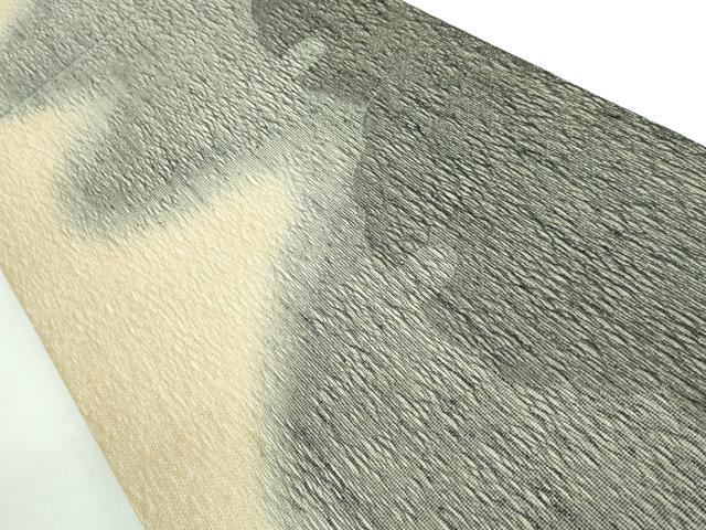 平和屋着物●極上 染織の名門 しょうざん 生紬 全通柄袋帯 スリーシーズン帯 雪輪 柿渋染 証紙付き 逸品 DZAB1204kh5