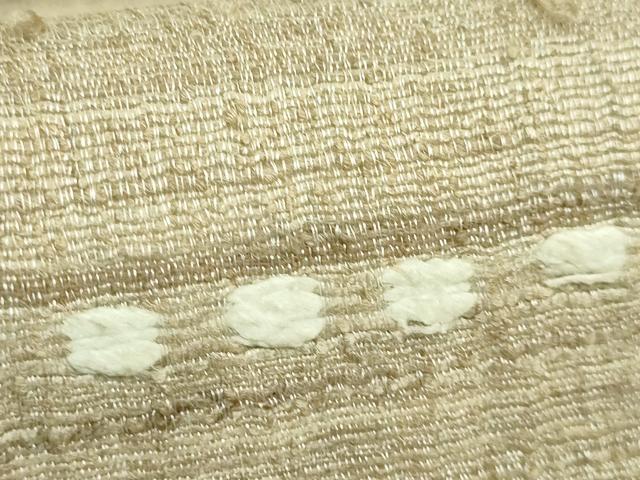 平和屋着物●極上 インド・アッサム 野蚕糸 手織 ムガシル 九寸名古屋帯 逸品 DZAB1237kh5