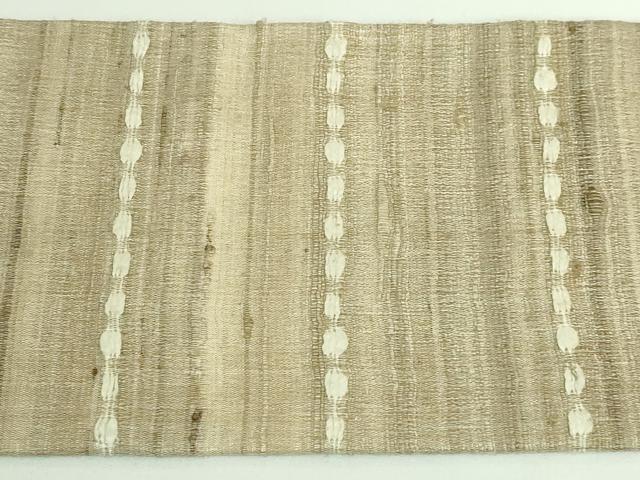 平和屋着物●極上 インド・アッサム 野蚕糸 手織 ムガシル 九寸名古屋帯 逸品 DZAB1237kh5