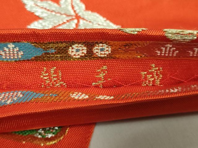 平和屋本店■最高級　龍村平蔵製　太鼓柄　本袋帯　威毛錦　金銀糸　逸品　DZAB1276kh5