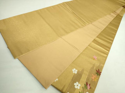平和屋本店■希少　西陣　紫紘謹製　山口伊太郎　太鼓柄袋帯　本金箔錦　栄陵王文　鈴乃屋扱い　共箱付き　逸品　DZAB1288kh5