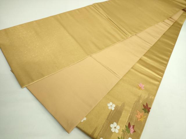 平和屋本店■希少　西陣　紫紘謹製　山口伊太郎　太鼓柄袋帯　本金箔錦　栄陵王文　鈴乃屋扱い　共箱付き　逸品　DZAB1288kh5