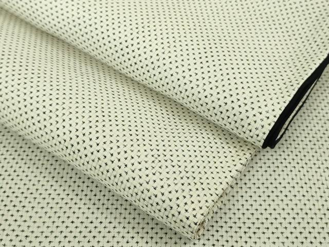 平和屋本店■極上　本場大島紬　白大島　ロング丈　一元絣　逸品　未使用　DZAB1303kh5