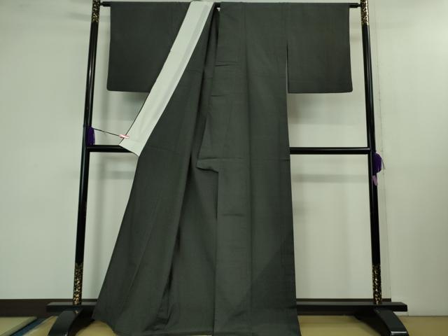 プロフ必読☆本塩沢☆単衣☆110亀甲 平和屋本店▽極上 本塩沢 やまだ織 訪問着 単衣 雪の中