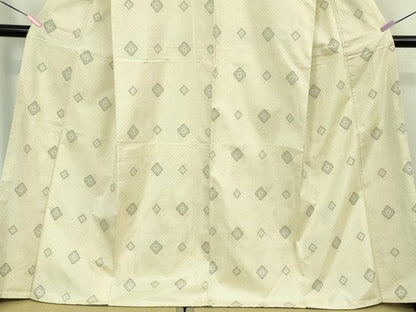 平和屋本店■極上　本場大島紬　白大島　9マルキ　菱文　逸品　DZAB1323kh5