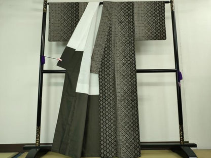 平和屋本店●極上　本場大島紬　12マルキ　窪田織物謹製　優粋　銀河の華　証紙付き　逸品　DZAB1325kh5
