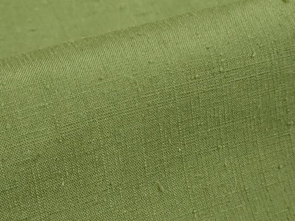 平和屋着物●極上　結城紬　色無地　柳茶色　逸品　DZAB1332kh5