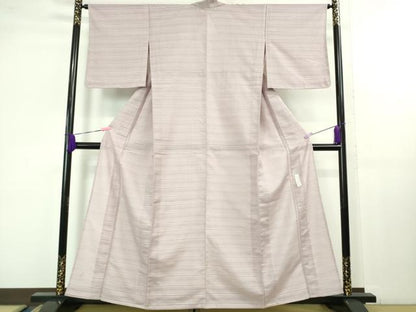 平和屋着物＊極上 夏物 銀座きしや 色無地 絽紬 変わり絽 薄葡萄色 逸品 未使用 DZAB1365kh5