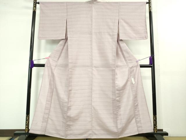 平和屋着物＊極上 夏物 銀座きしや 色無地 絽紬 変わり絽 薄葡萄色 逸品 未使用 DZAB1365kh5