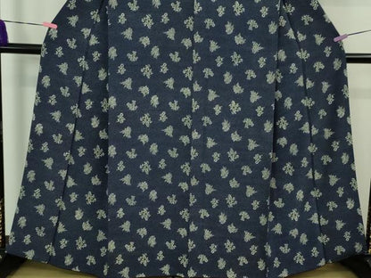 平和屋本店■極上　浦野理一　型染　小紋　草花文　逸品　DZAB1378kh5