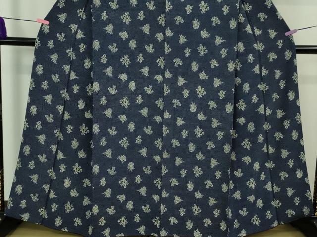 平和屋本店■極上　浦野理一　型染　小紋　草花文　逸品　DZAB1378kh5