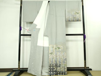 平和屋本店■極上　山口美術織物 皇室 伊勢神宮御用 西陣織 訪問着 御衣 錦繍 高台寺夢小袖 立涌桐文様 金銀糸 冊子付き 逸品　DZAB1396kh5