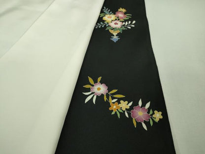 平和屋本店■極上　創業130年　江戸染繍友禅　大彦　黒留袖　刺繍　花鳥文　金銀糸　大丸扱い　逸品　DZAB1399kh5