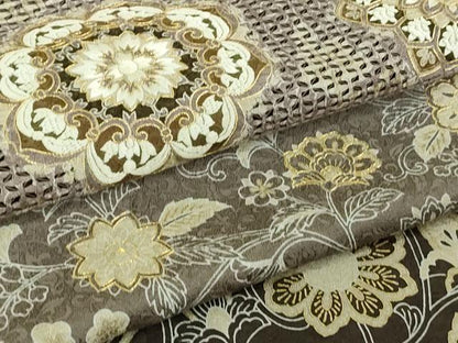 平和屋本店■極上　中国三大刺繍　スワトウ刺繍　汕頭刺繍　訪問着　正倉院更紗花文　暈し染め　金糸　逸品　DZAB1404kh5