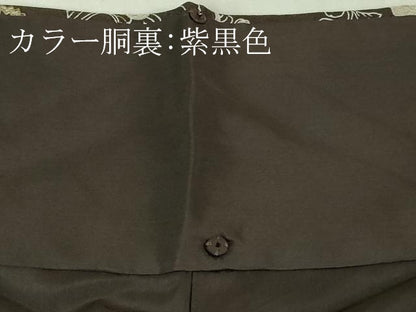 平和屋本店■極上　中国三大刺繍　スワトウ刺繍　汕頭刺繍　訪問着　正倉院更紗花文　暈し染め　金糸　逸品　DZAB1404kh5